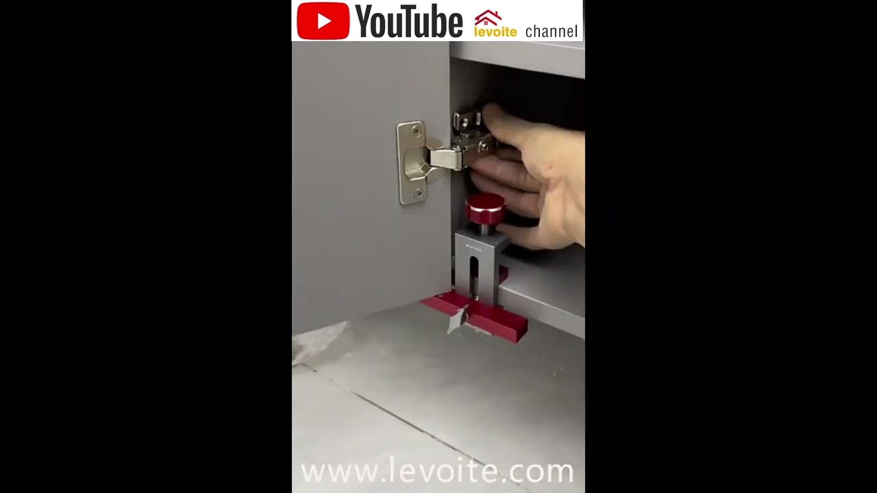 Cabinet Door Installation Positioner, 50mm Adjustable Aluminum Alloy Cabinet Installation Tool Easy To Use Versatile Hardware Jig