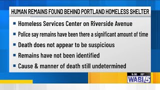 Decomposed human remains found near Portland, Maine, homeless shelter