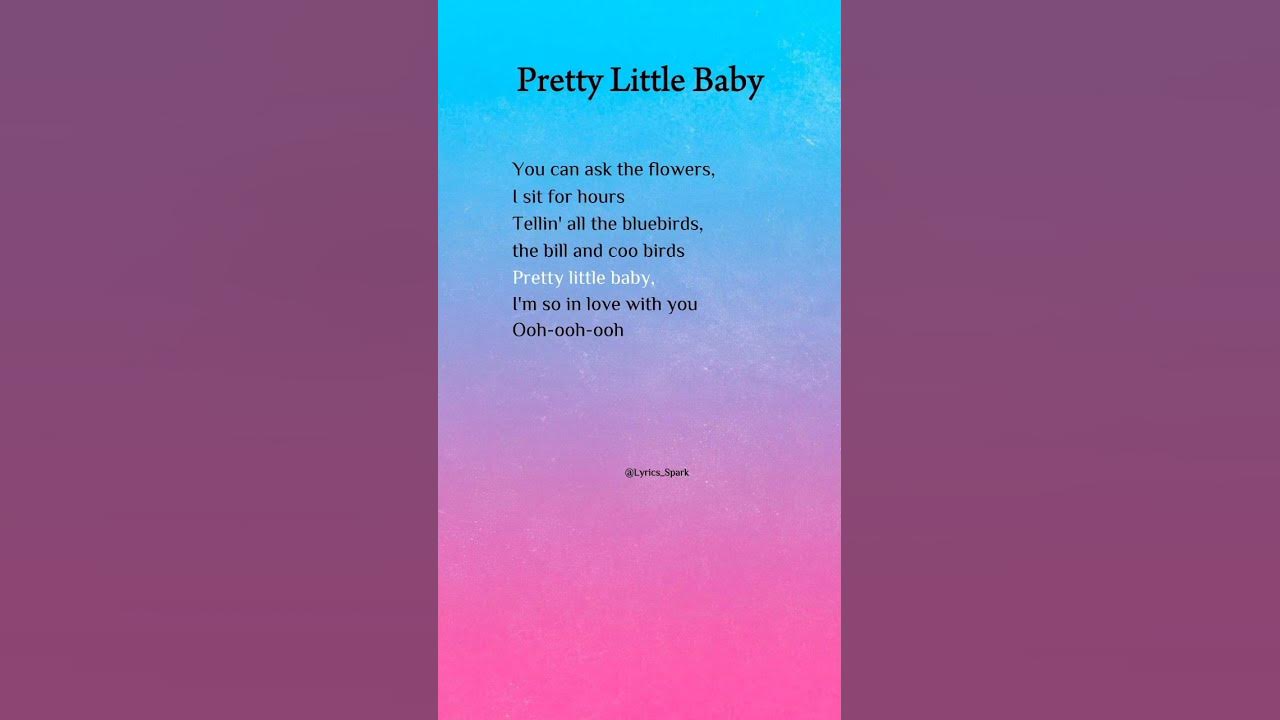 Connie Francis - Pretty Little Baby (Lyrics) #shortlyric #songlyrics #music  #prettylittlebaby
