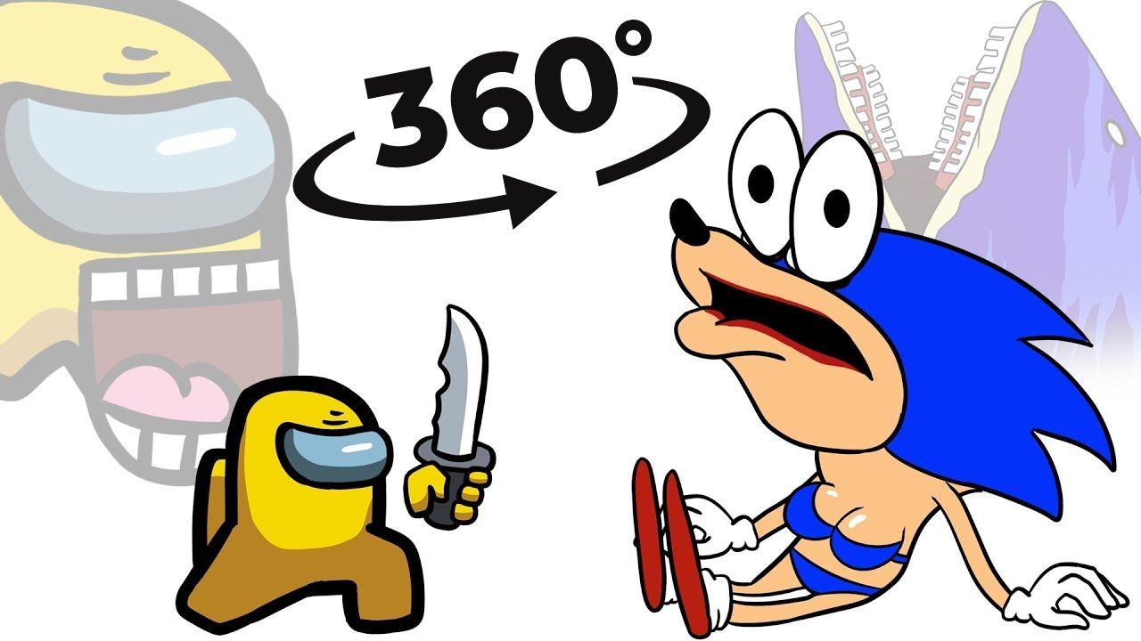 360° VR Mini Crewmate Kills SHIN SONIC TAPES Characters Among Us - YouTube