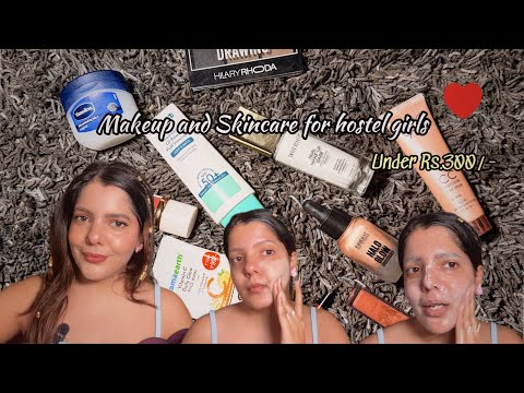 Affordable Makeup & Skincare Routine For Hostel Girls \ Look Pretty In Budget ❤️💅🏻 \ D BeautyBlush