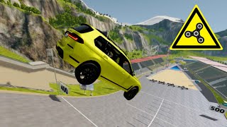Epic High Speed Car Jumps And Large Spinner Beamng Drive