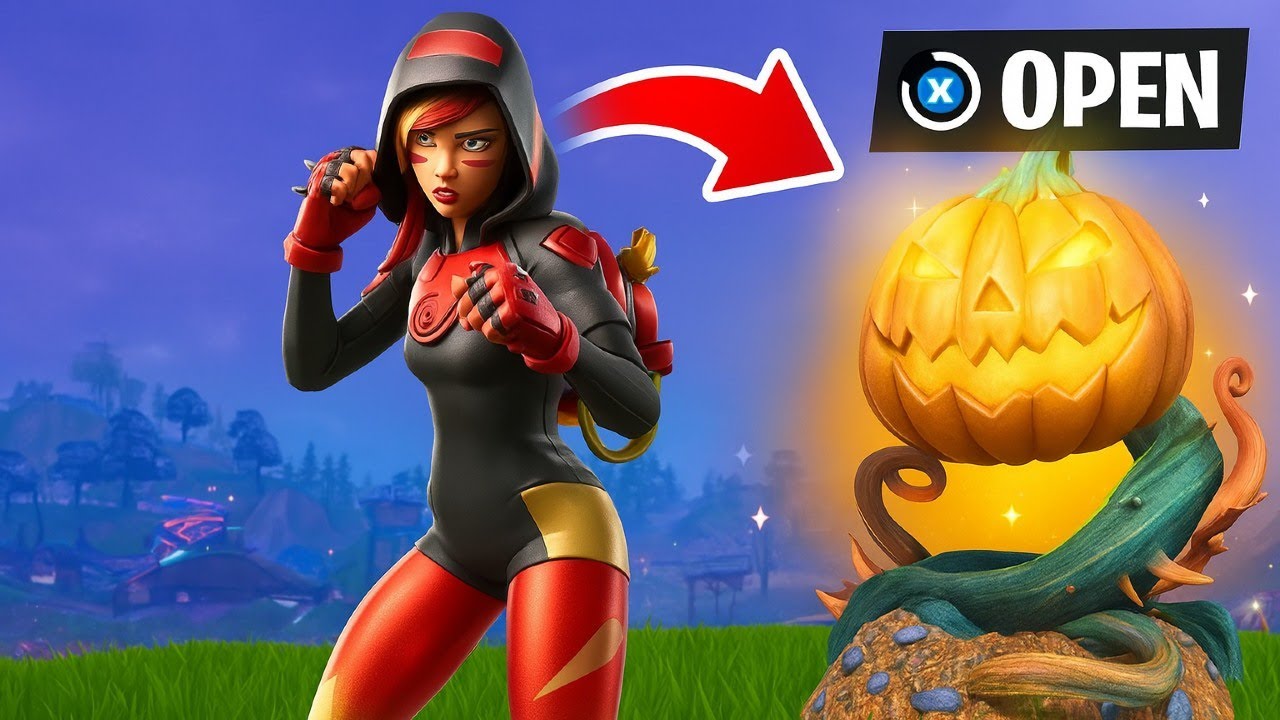 The "ONE" Pumpkin CHEST challenge in Fortnite...