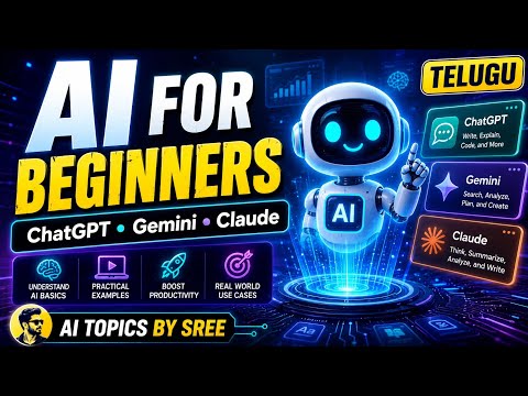 AI for Beginners in Telugu | ChatGPT, Gemini, Claude ఎలా Use చేయాలి?
