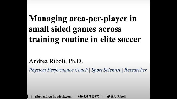 Small-sided games in football by Andrea Riboli
