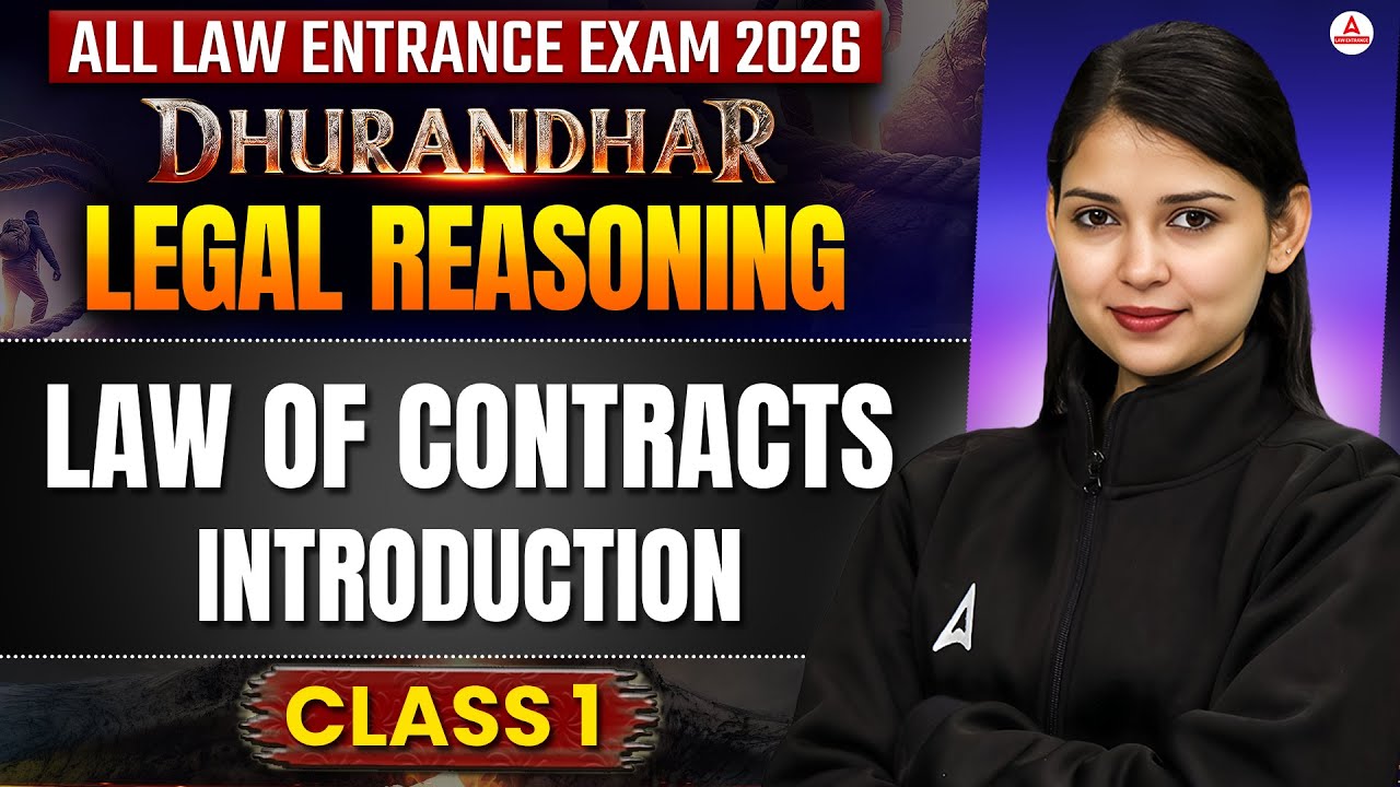 All Entrance Exams 2026 Legal Reasoning | Law Of Contracts Introduction ...
