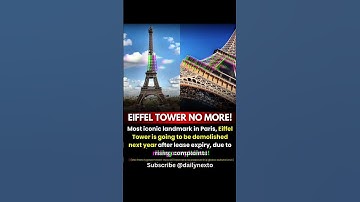 🗼 Eiffel Tower DEMOLITION RUMOR BUSTED! — It’s CLOSED (Strike), NOT Being Torn Down! 🚫🔥 #eiffeltower