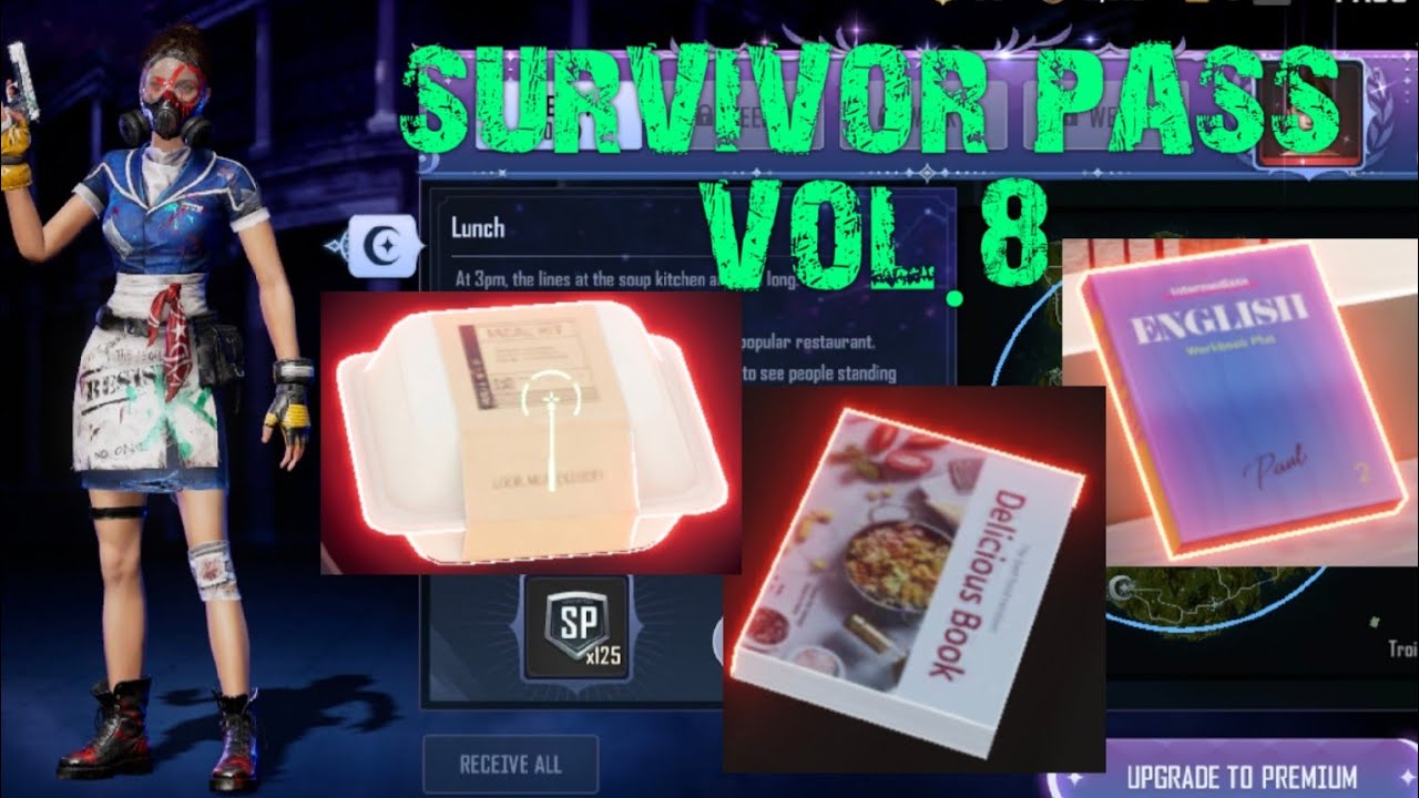 new state mobile:survivor pass vol.8🥰 миссии первой недели 🤪