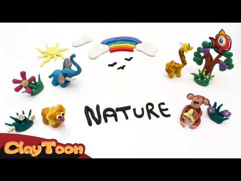 The Jungle, Polymer clay tutorial | الغابة , تشكيل صلصال