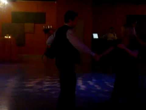 Tom Malloy and Tatiana Mollmann dancing West Coast Swing