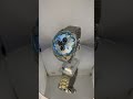 2025 Brand New Diesel Spiked Chronograph StainlessSteel Blue SilverWatch DZ4655