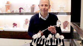 🍴 VICTORIAN STERLING SILVER CANTEEN OF CUTLERY FOR TWELVE PERSONS - FIDDLE PATTERN  🍴