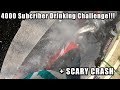 4000 Subscribers!!! Instagram Drinking Challenge! HUGE CRASH GoPro