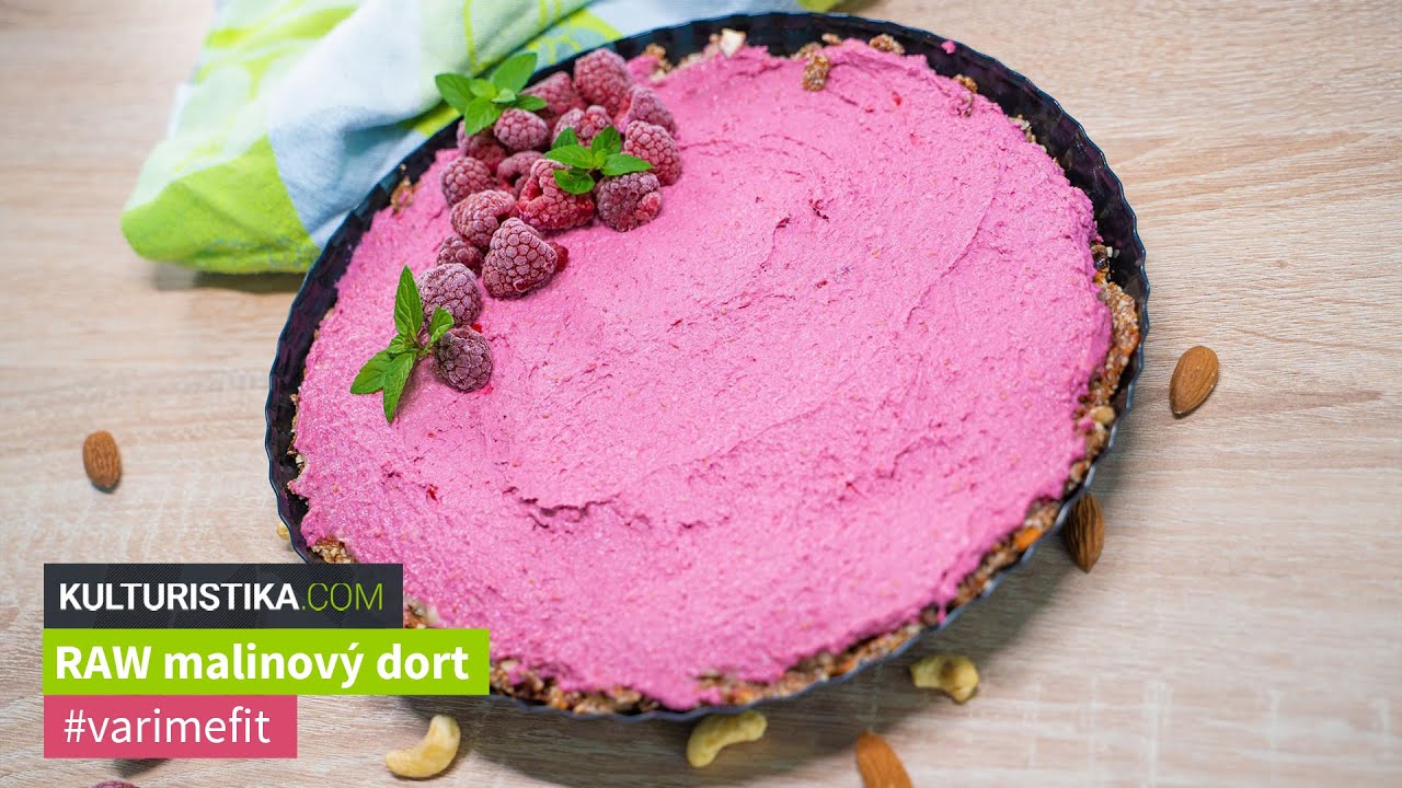 Jednoduchý recept na výborný raw malinový dort - #varimefit s KULTURISTIKA.COM