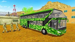 US Army Bus Driving 2019 - Military Coach Transporter - Gameplay screenshot 4