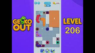 Gecko Out Level 206 Solution | Step by Step Walkthrough