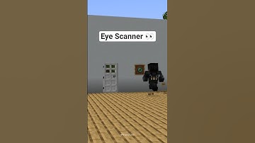 Minecraft Eye Scanner Tutorial 👀 #minecraft #minecrafttutorial