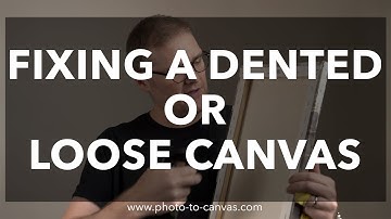 How to Repair a Dented Canvas