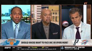 FIRST TAKE | “The NBA NEEDS Brunson vs Wemby in the Finals!” — Stephen A. predicts Knicks vs. Spurs