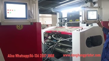 Servo High Speed Horizontal Type Unit Type Sticker Label Flexo Printing Machine