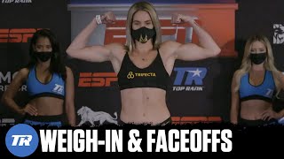 Mayer vs Joseph: Weigh-In \& Faceoffs