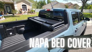 FORD MAVERICK NAPA trifold soft tonneau cover review and water test. screenshot 3