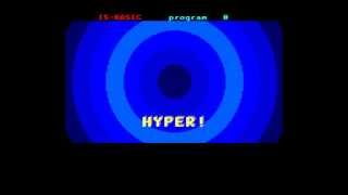 Enterprise 128 BASIC hyperspace effect