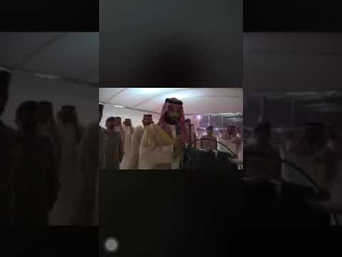 سمو سيدي ولي العهد مخاطبا قائد السرب العسكري بسم الله حلق فوق أغلى ارض محمد بن سلمان