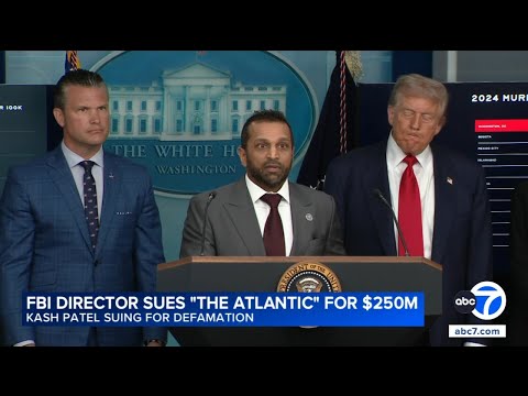 FBI director files $250M lawsuit against The Atlantic for story alleging heavy drinking