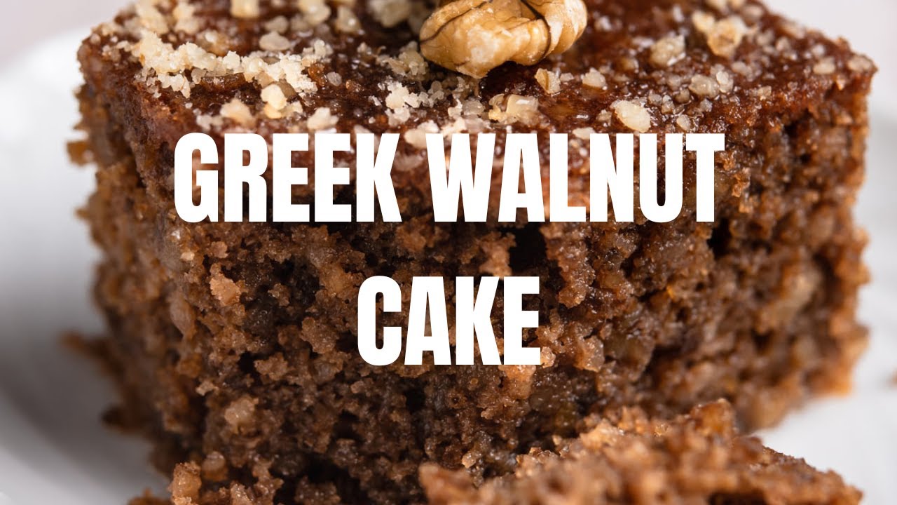 Greek Walnut Cake - Karydopita