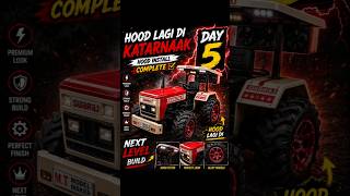 🚜 Mini Tractor Day 5 🔥 | Hood Installed Complete | Homemade Swaraj Tractor #minitractor #tractor