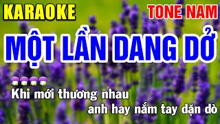 MỘT LẦN DANG DỞ Karaoke Nhạc Sống Tone Nam | Tình Trần Karaoke