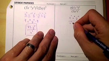 Exponent properties & solving exponential equations