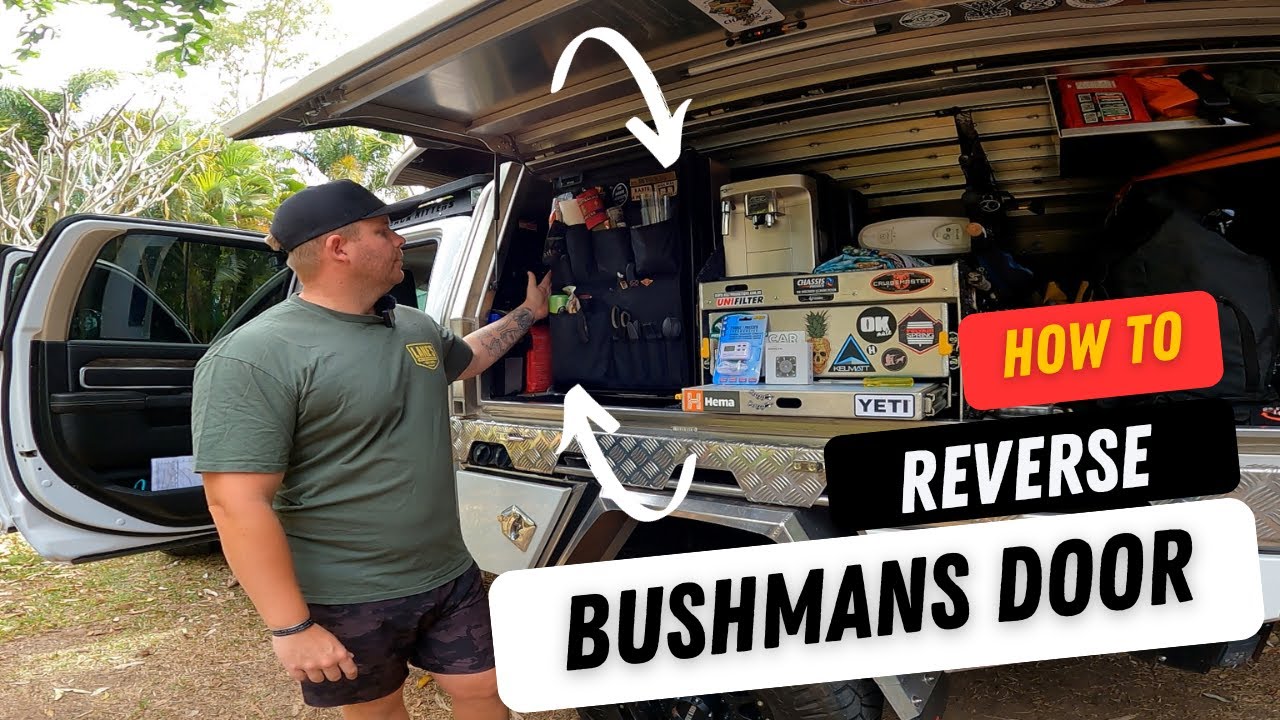 How to Reverse Bushman Fridge Door Swap Change Norweld Canopy Ram 3500