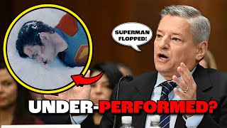 Netflix CEO Confirms SUPERMAN UNDERPERFORMED | James Gunn cooked?