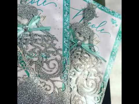 Creating Cards Using Glitter Cardstock 