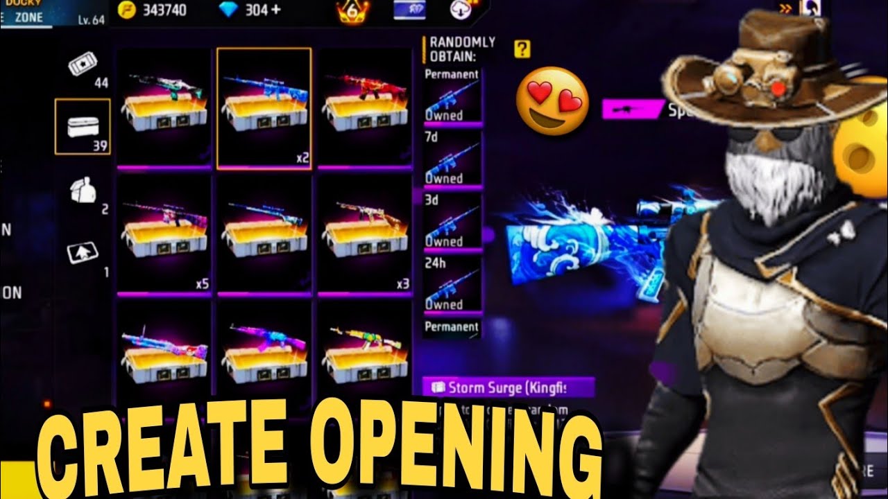 How To Create Opening !! This Total Open !! In The Game Free fire max 😎 ...