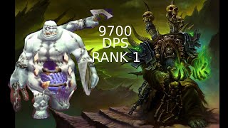 Affliction Warlock Patchwerk Full T7 BIS 9700 DPS Rank 1 All Classes Warmane Frostmourne WOTLK