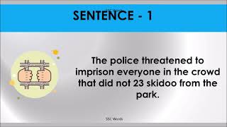 TWENTY THREE SKIDOO Idiom 641 # Meaning and five sentences # SSC Words