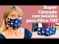 MASCARILLA CON PLIEGUES Y BOLSILLO | Las Gafas NO SE EMPAÑAN