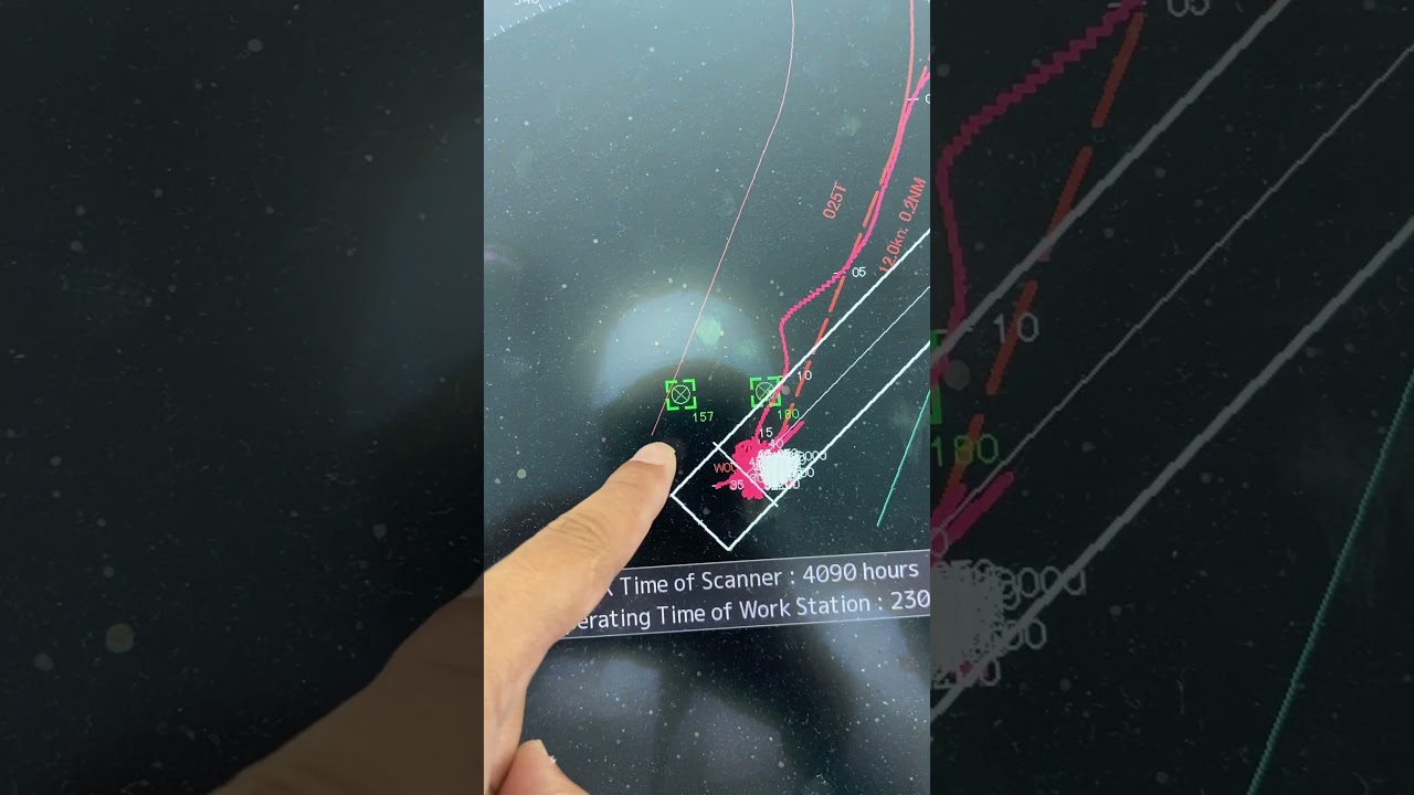Simbol AIS-SART tampil di Radar 