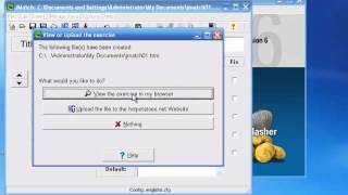 ็How to create a matching exercise using Hot Potatoes