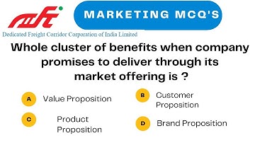 DFCCIL Operations and db - Marketing and Customer Relations Management - Mock mcq
