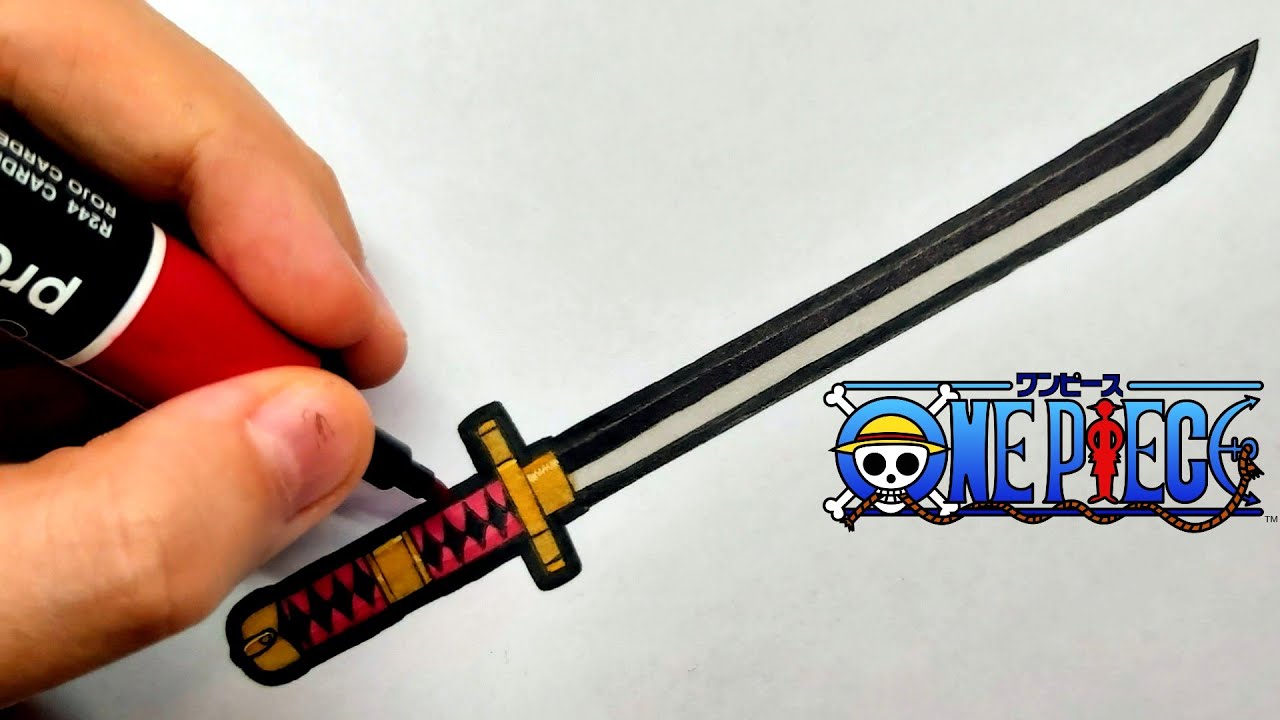 Comment dessiner un Katana de Zoro ! (One Piece) 