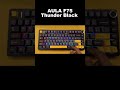 AULA F75 Thunder Black – 75 % Wireless Tri-Mode Mechanical Keyboard | Graywood Switch