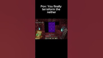 Pov: You finally terraform the nether #minecraft