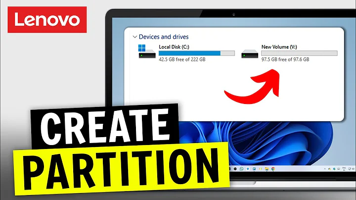 How To Create Partition in Lenovo Laptop Windows 11 (Step By Step)