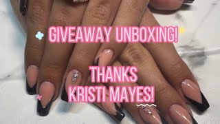 Giveaway Unboxing! Nail Sis Kristi Mayes!