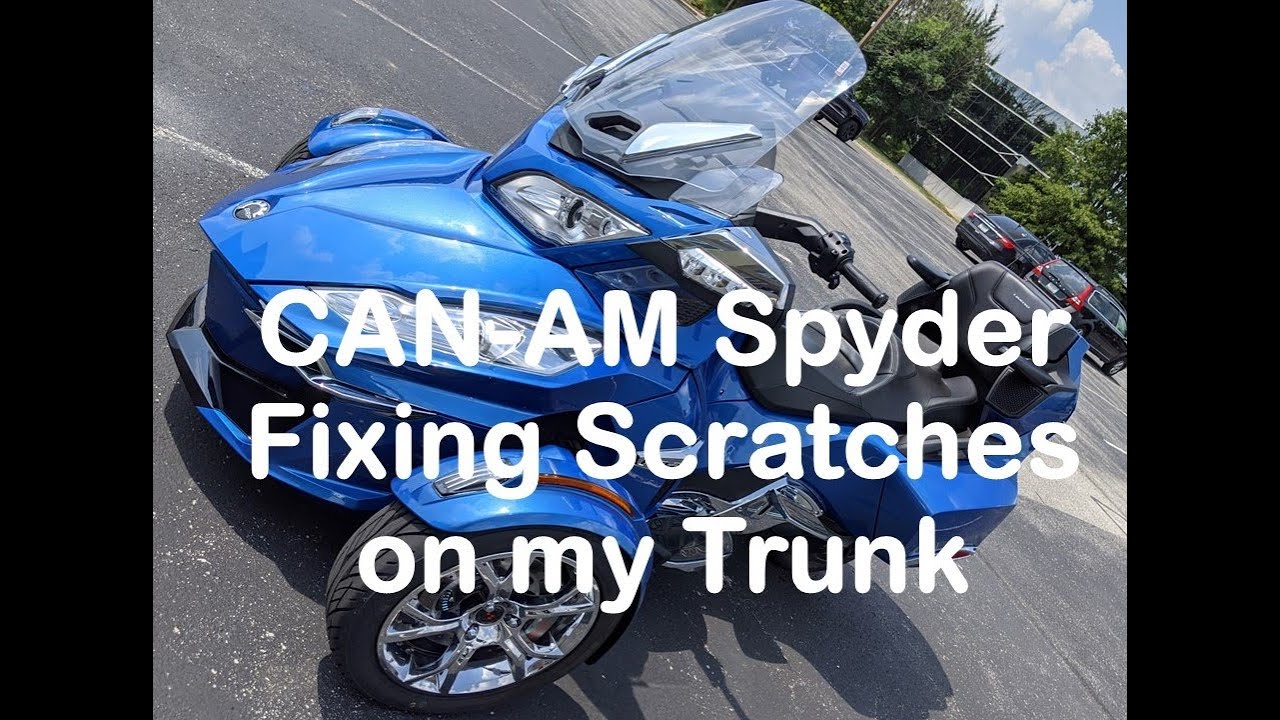 CanAm Spyder Repair Trunk Damage Repair and Repainting Fulltime RVer