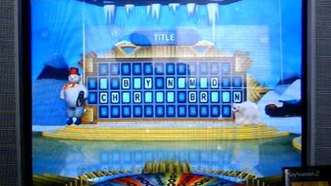 PS2 Wheel of Fortune Run Game 21 Part 1